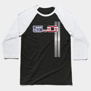 Mustang GT V8 5.0 Fox Body USA Baseball T-Shirt
